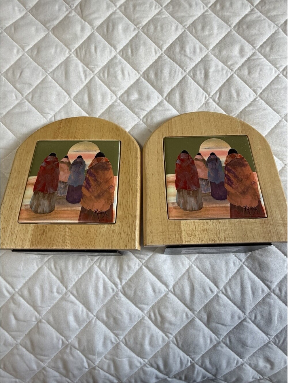 Bookends By Painter Jeanne Rorex Bridges Titled Earth’s Sky